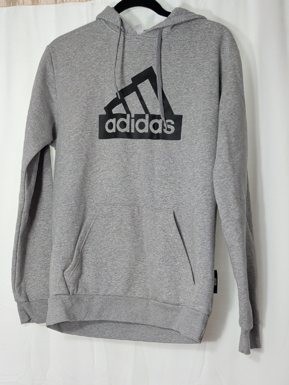 adidas Gray Hoodie with Black Logo